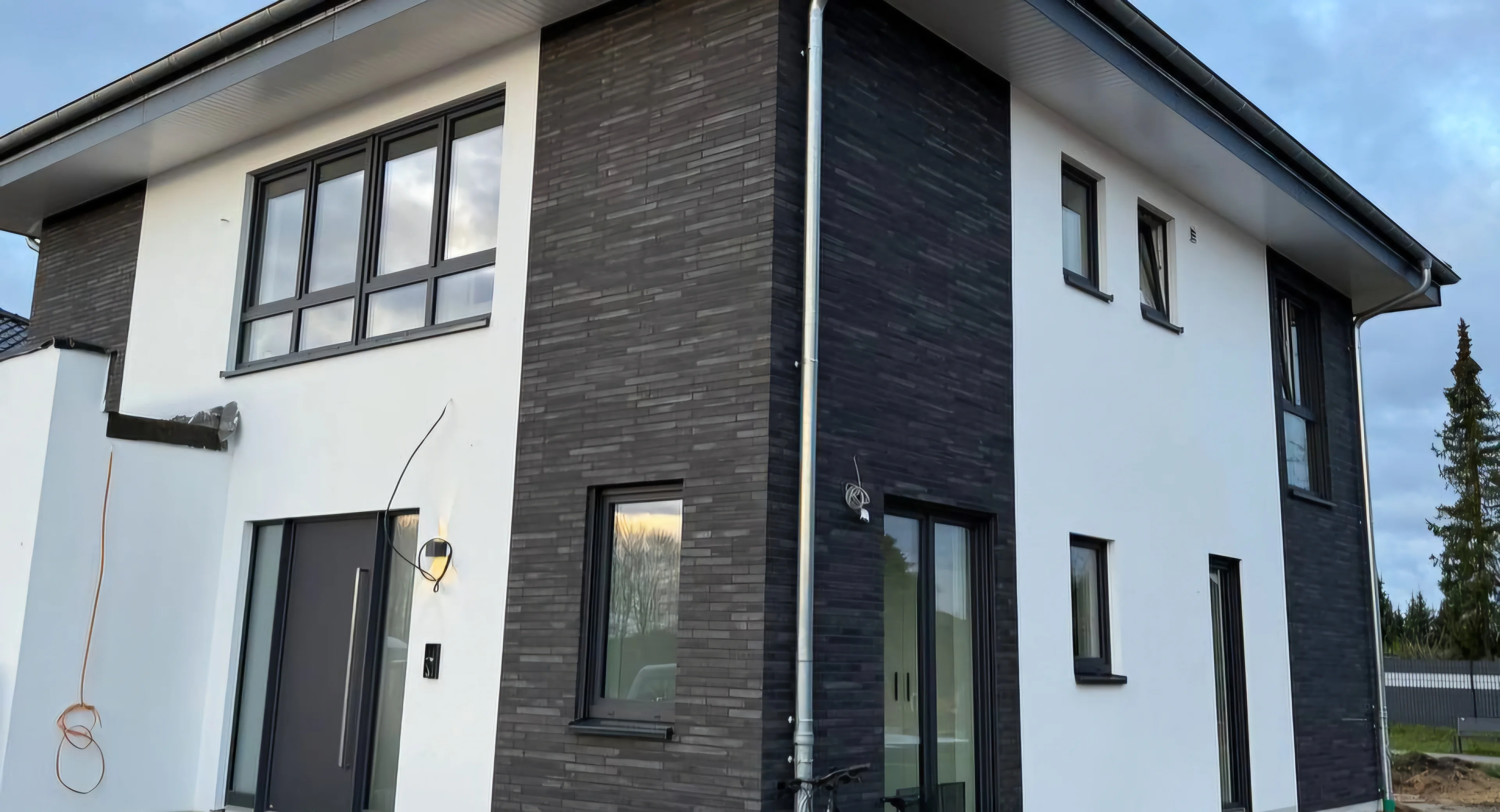 Fertiggestellte Objektfassade